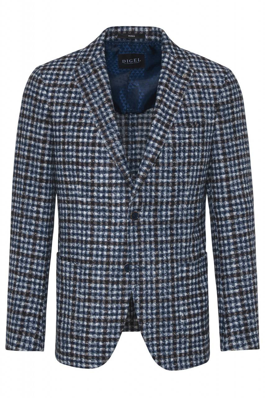 Digel Giacca blazer a quadretti modern fit digel sfoderata in jersey Promozione Limitata