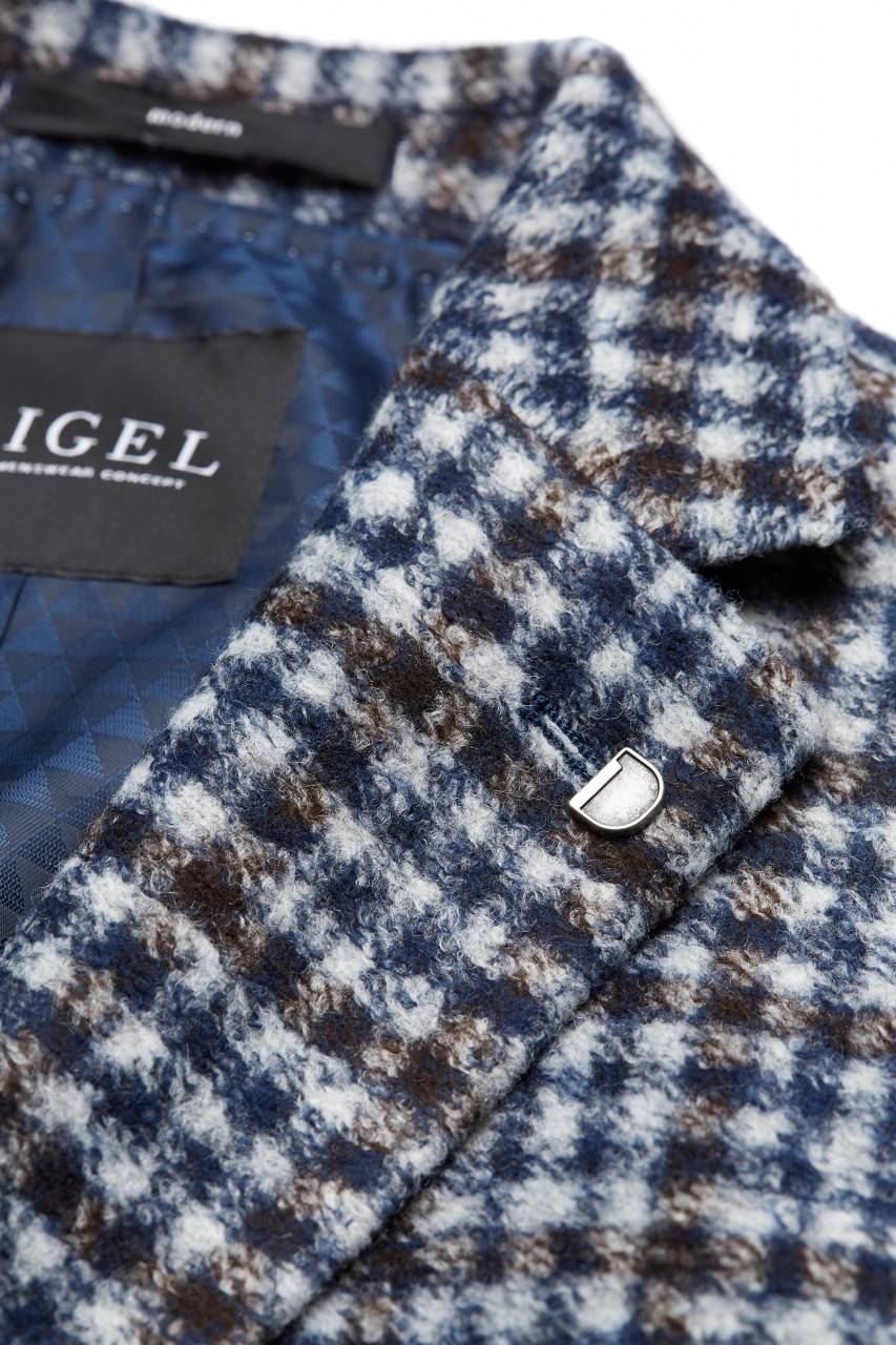 Digel Giacca blazer a quadretti modern fit digel sfoderata in jersey Promozione Limitata