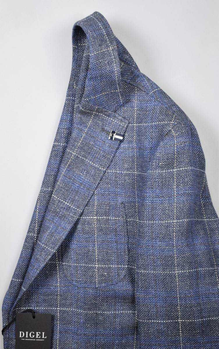 Digel Giacca in lana e lino digel sfoderata drop sei modern fit Fino Al -60%