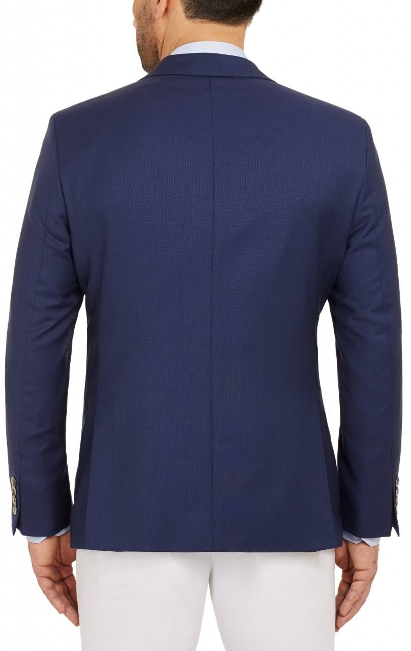 Digel Giacca blu marine digel drop quattro corto lana marzotto con tasche a toppa Rilascio limitato