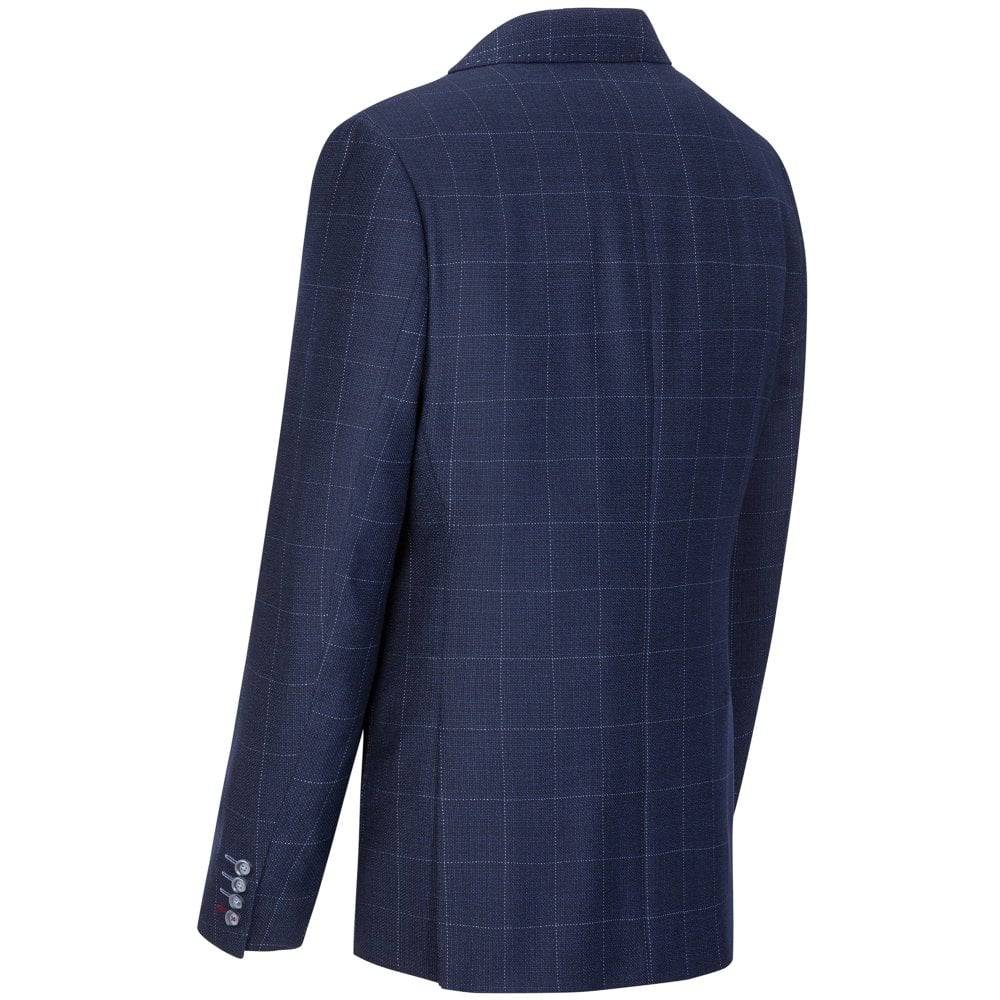 Digel Giacca blu a quadri digel drop quattro corto Convenienza