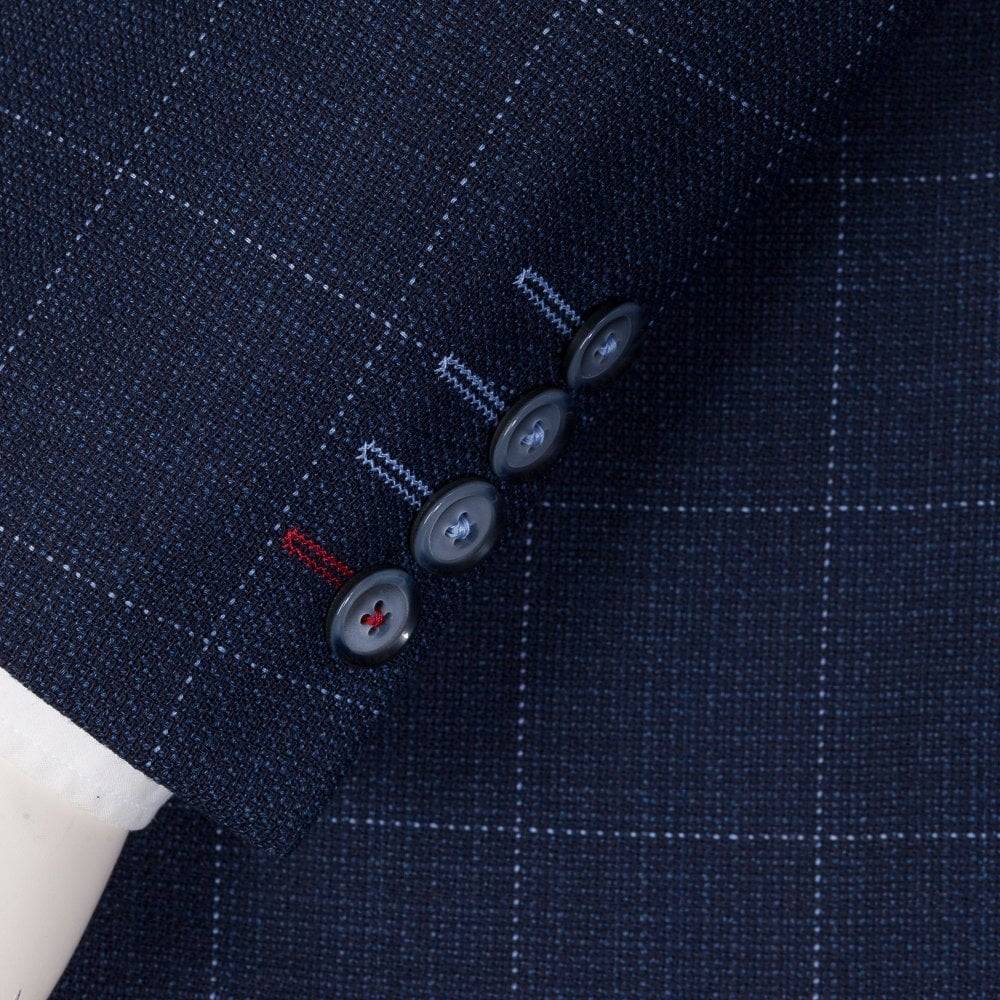 Digel Giacca blu a quadri digel drop quattro corto Convenienza
