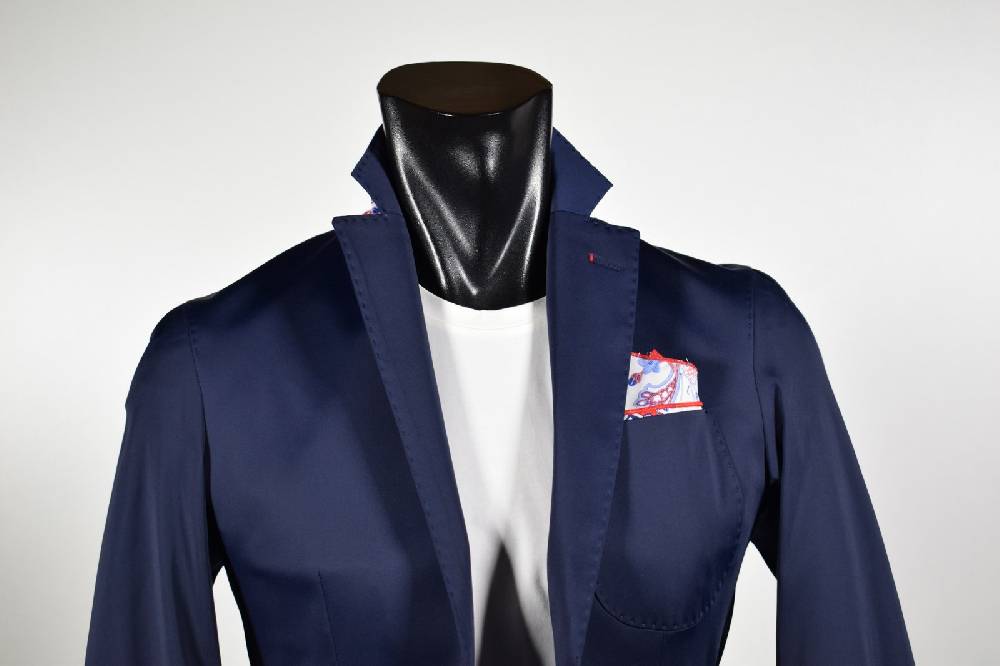 Falko Rosso Giacca slim fit in cotone elasticizzato falko rosso made in italy Vendita Calda