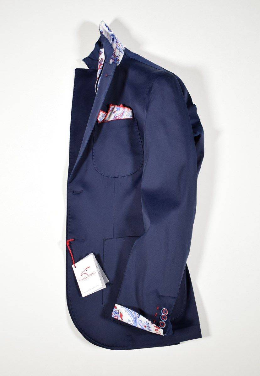 Falko Rosso Giacca slim fit in cotone elasticizzato falko rosso made in italy Vendita Calda