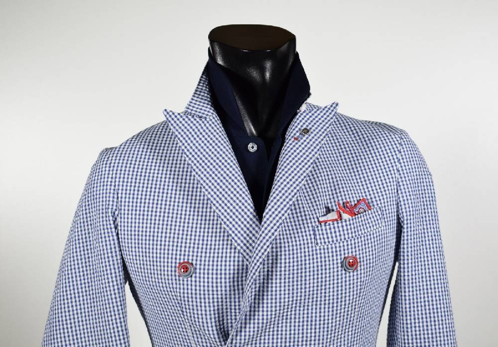 Falko Rosso Giacca slim fit doppio petto sfoderata falko rosso primavera estate Vendita Economica