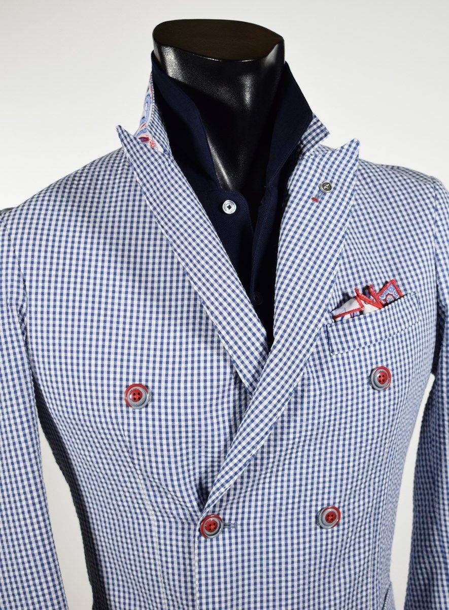 Falko Rosso Giacca slim fit doppio petto sfoderata falko rosso primavera estate Vendita Economica