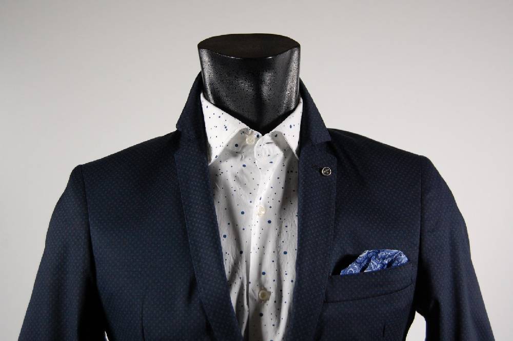 Falko Rosso Giacca in cotone stretch slim fit falko rosso sfoderata micro disegno in tre colori 2025