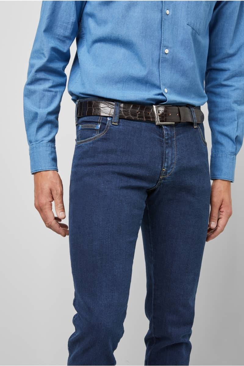 Meyer Jeans blu super slim fit stretch m5 by meyer Nuovo