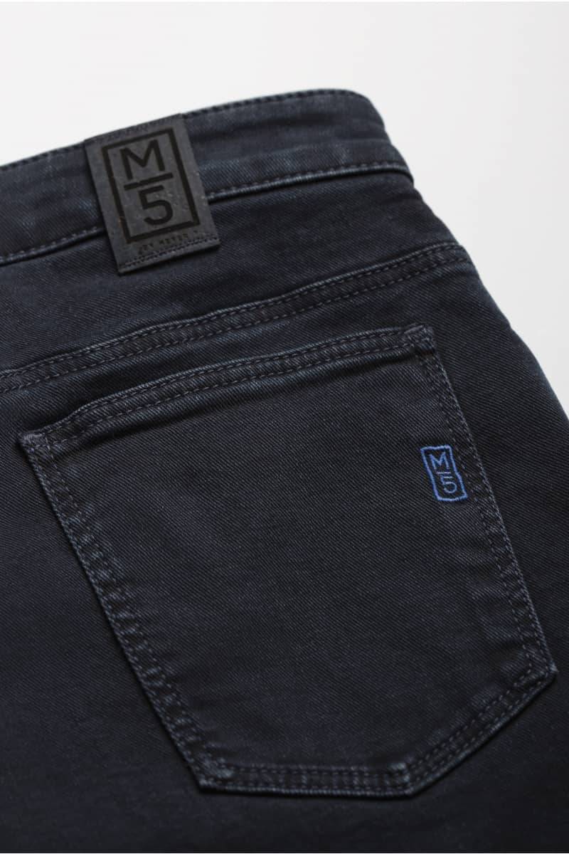 Meyer Jeans blu stone washed regular fit denim stretch bio m5 Vendita
