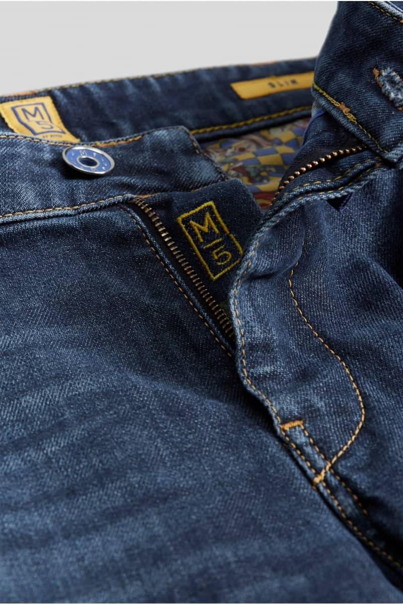 Meyer Jeans slim fit denim blu scuro vintage m5 by meyer Italia
