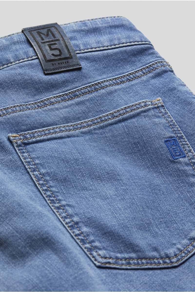 Meyer Jeans slim fit denim chiaro stone washed m5 by meyer Pezzi Unici