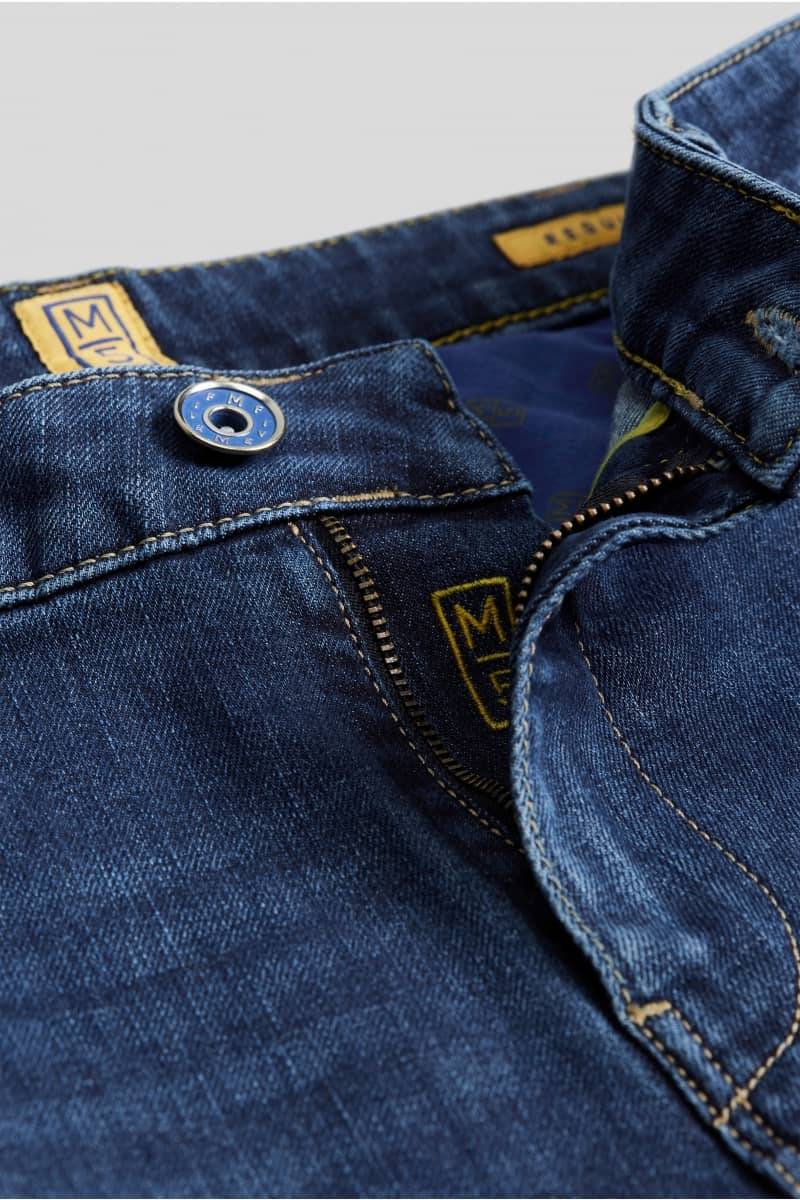 Meyer Jeans blu stone washed denim autentico regular fit m5 by meyer Negozi Online