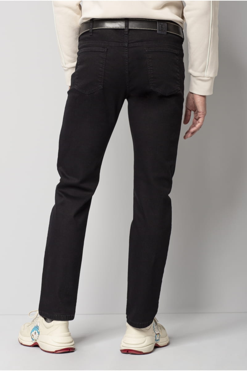 Meyer Jeans nero regular fit fair traded m5 by meyer Acquista Ora