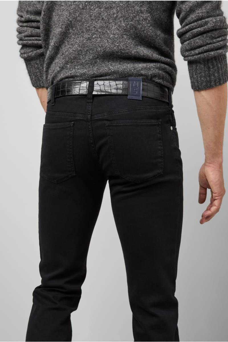Meyer Jeans slim fit nero denim stretch bio m5 by meyer Promozione Limitata