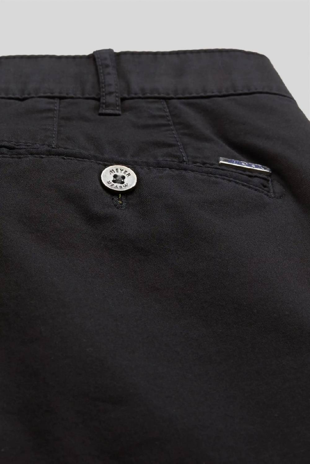 Meyer Pantalone nero meyer cotone bio stretch modern fit Outlet