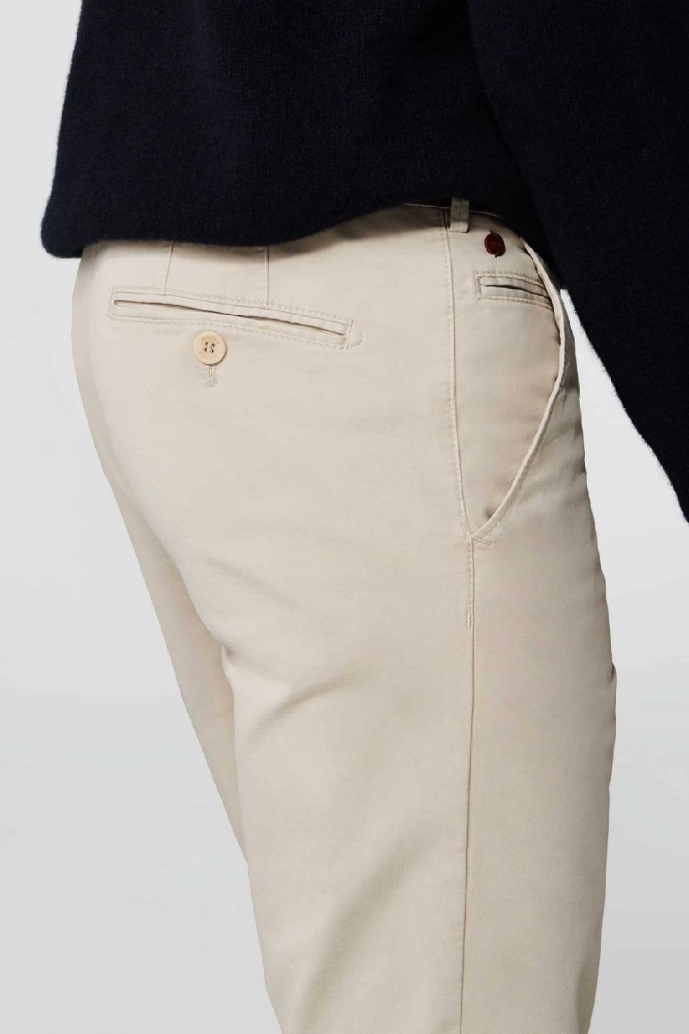 Meyer Pantalone beige meyer cotone bio stretch modern fit Saldi