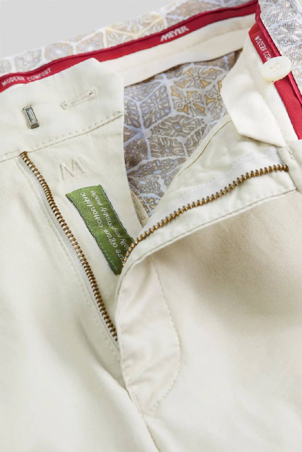 Meyer Pantalone beige meyer cotone bio stretch modern fit Saldi