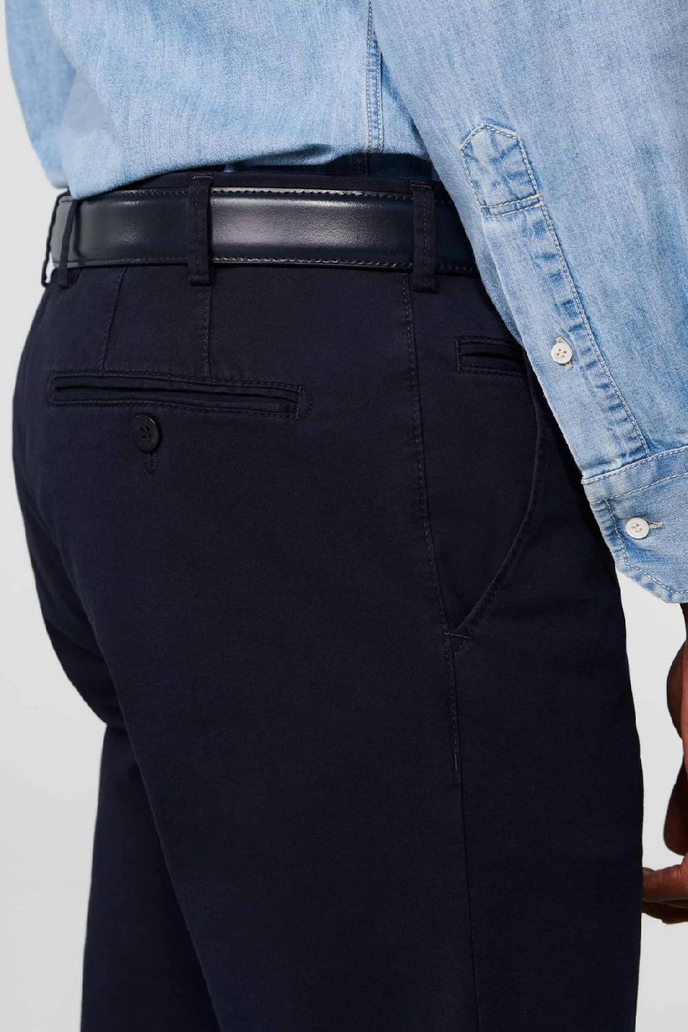 Meyer Pantalone blu meyer cotone bio stretch modern fit Offerte
