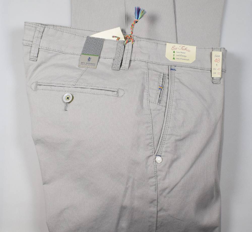 Sea Barrier Pantalone grigio chiaro modern fit sea barrier in cotone stretch