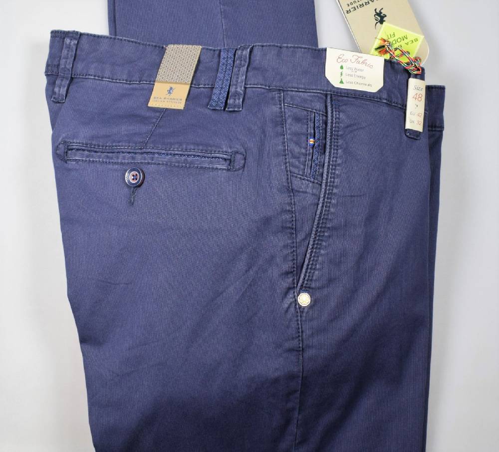 Sea Barrier Pantalone blu scuro modern fit sea barrier in cotone stretch