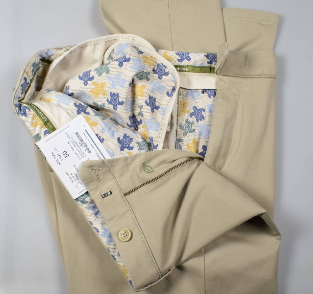 Meyer Pantalone meyer beige cotone bio vestibilità perfetta Vendite stagionali