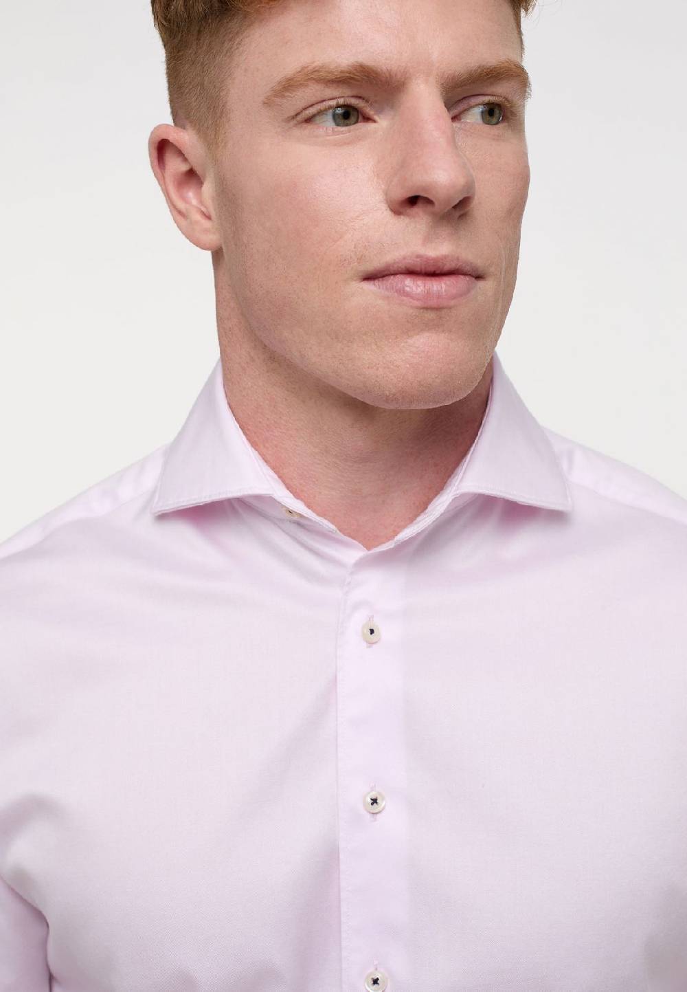 Eterna Camicia rosa eterna cotone twill ritorto modern fit Offerte speciali