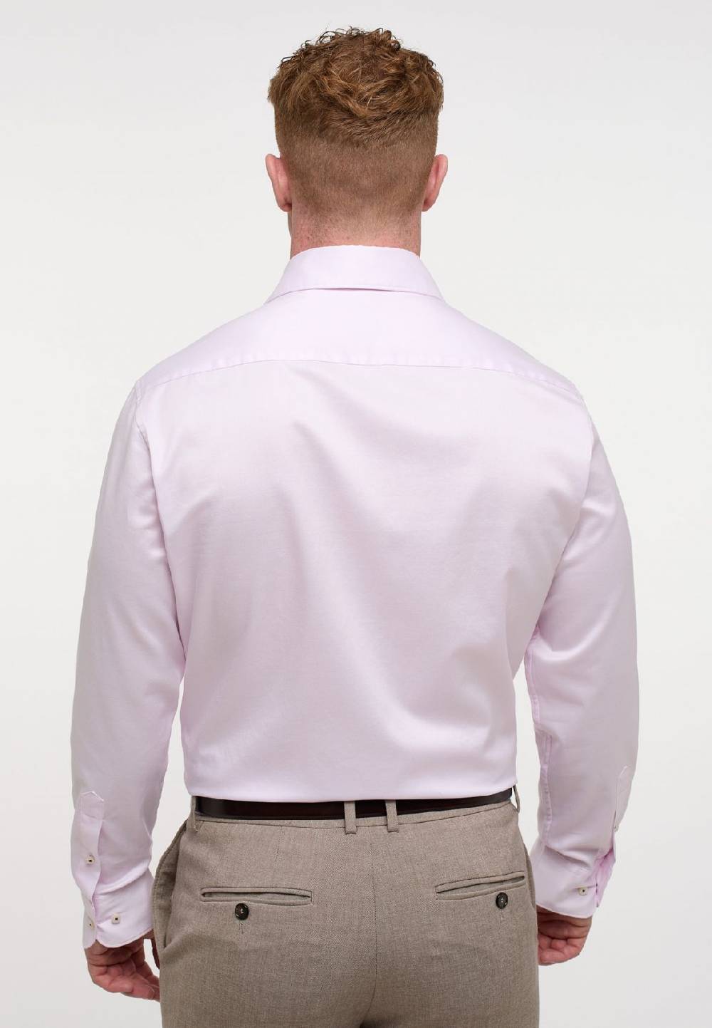 Eterna Camicia rosa eterna cotone twill ritorto modern fit Offerte speciali