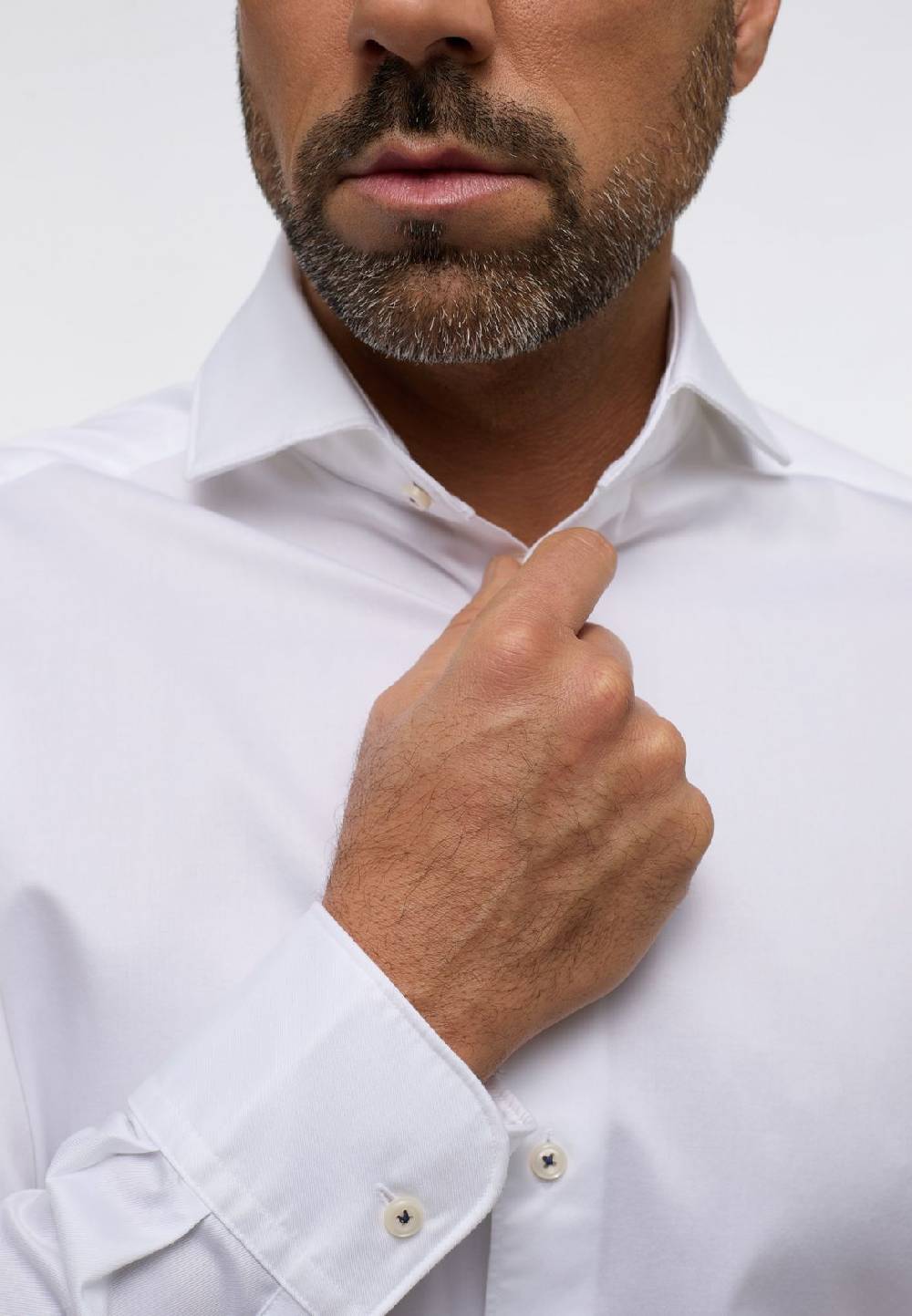 Eterna Camicia bianca eterna cotone twill ritorto modern fit Prezzo basso