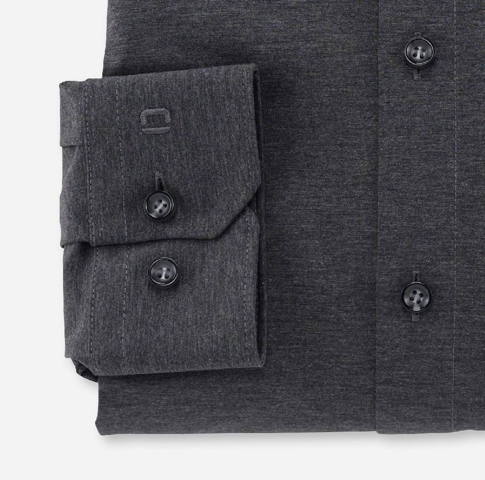 Olymp Camicia olymp grigio antracite in jersey super slim fit Latest stili
