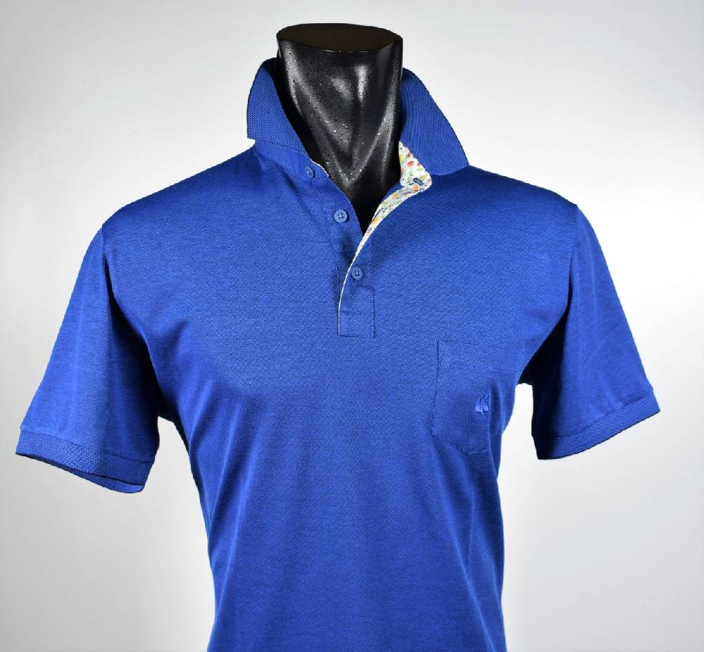 Vela Blu Polo azzurra velablu in filo di scozia modern fit Discount Store per i nuovi prodotti