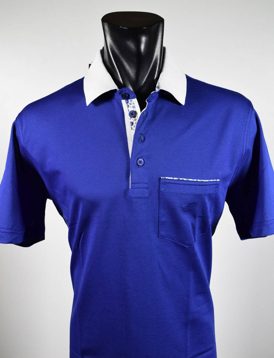Green Coast Polo elegante green coast con taschino in filo di scozia Italia