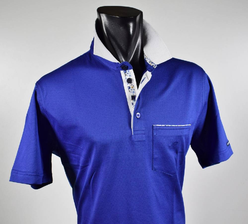 Green Coast Polo elegante green coast con taschino in filo di scozia Italia