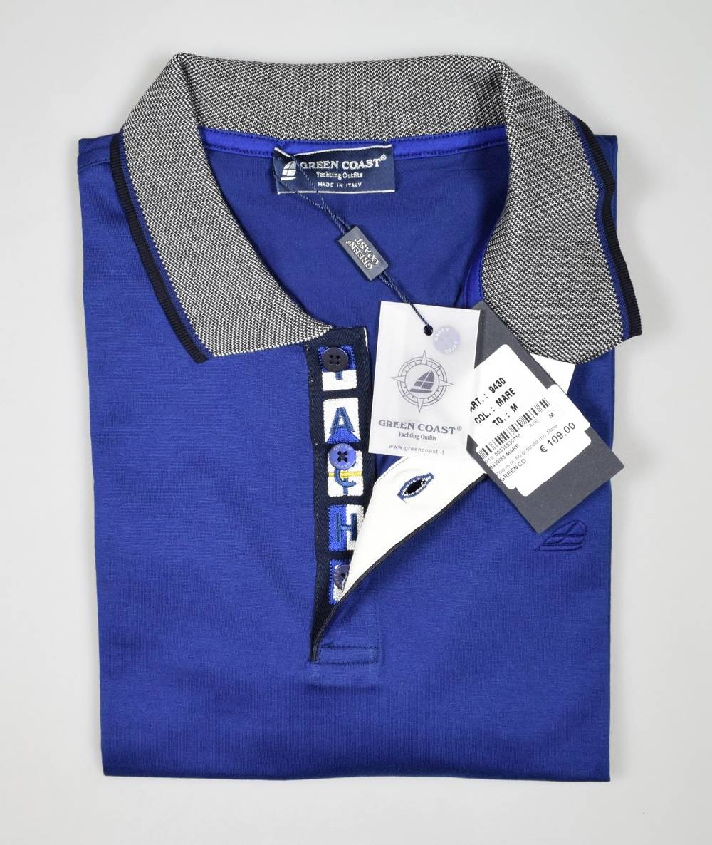 Green Coast Polo classica green coast in filo di scozia regular fit In Linea
