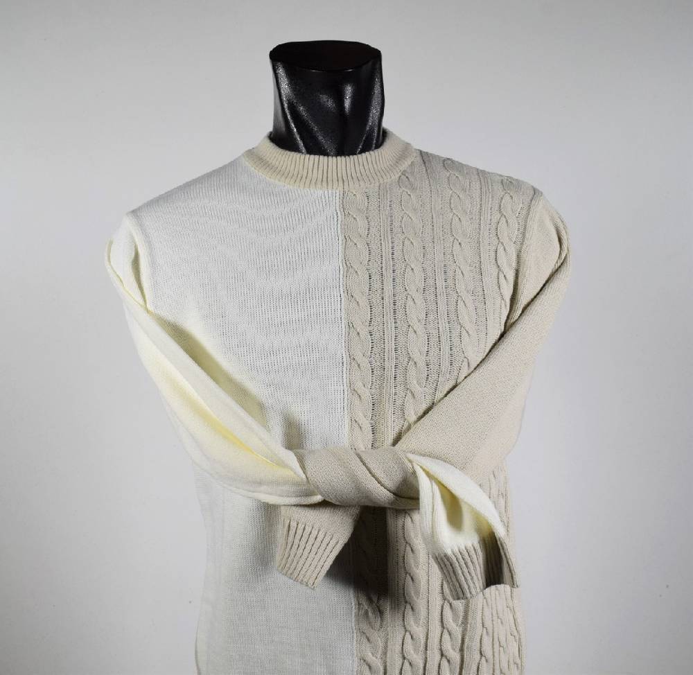 Manuel Garcia Lupetto beige e panna slim fit manuel garcia Shopping Online