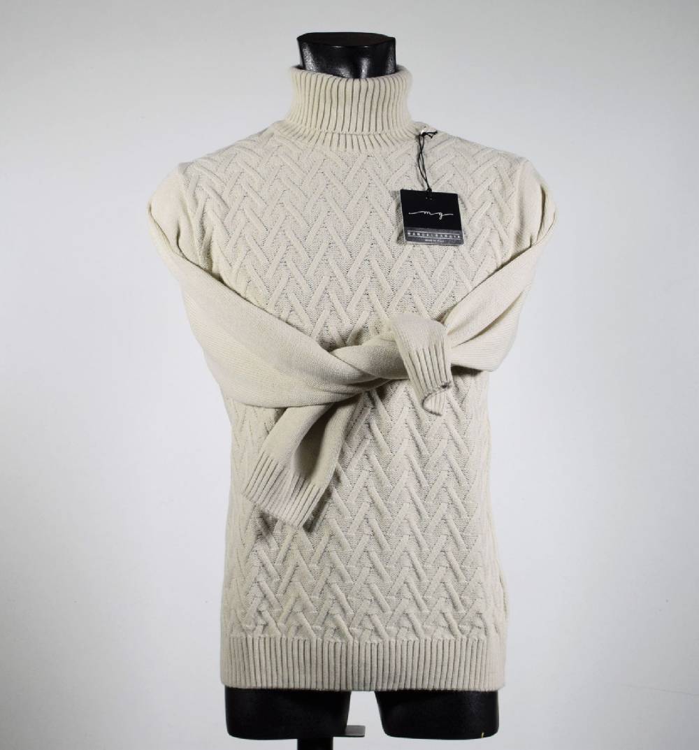 Manuel Garcia Dolcevita manuel garcia beige in misto lana