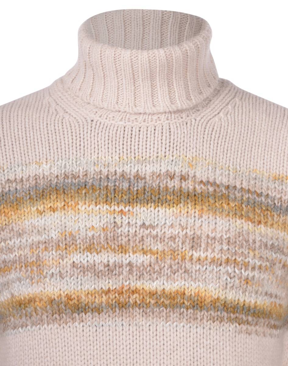 Gran Sasso Dolcevita gran sasso beige in lana e alpaca Outlet