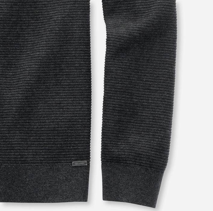 Olymp Maglione girocollo olymp grigio antracite in cotone bio modern fit Hotsell