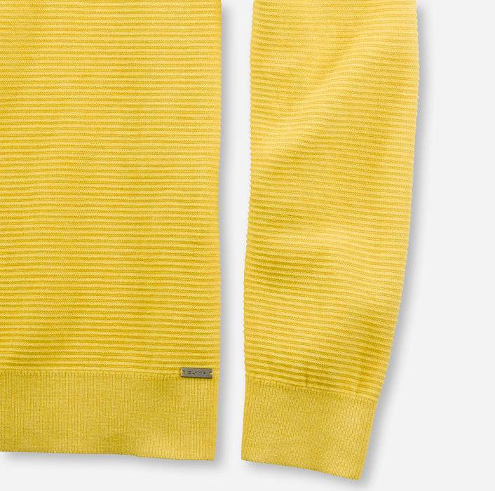 Olymp Maglione girocollo olymp giallo in cotone bio modern fit Saldi Di Fabbrica