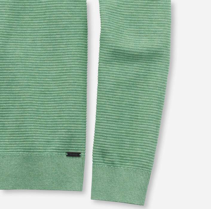 Olymp Maglione girocollo olymp verde chiaro in cotone bio modern fit Negozio