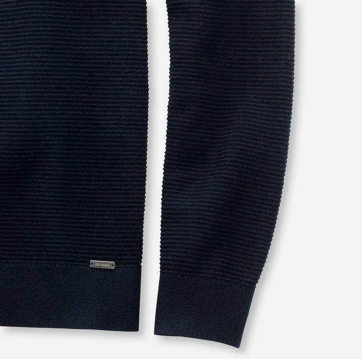 Olymp Maglione girocollo olymp blu in cotone bio modern fit In Saldo