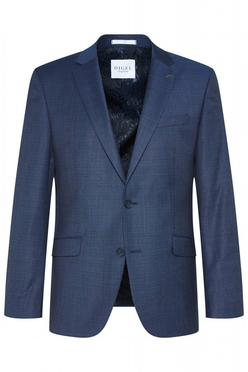Digel Abito bluette drop quattro corto slim fit digel lana stretch zignone