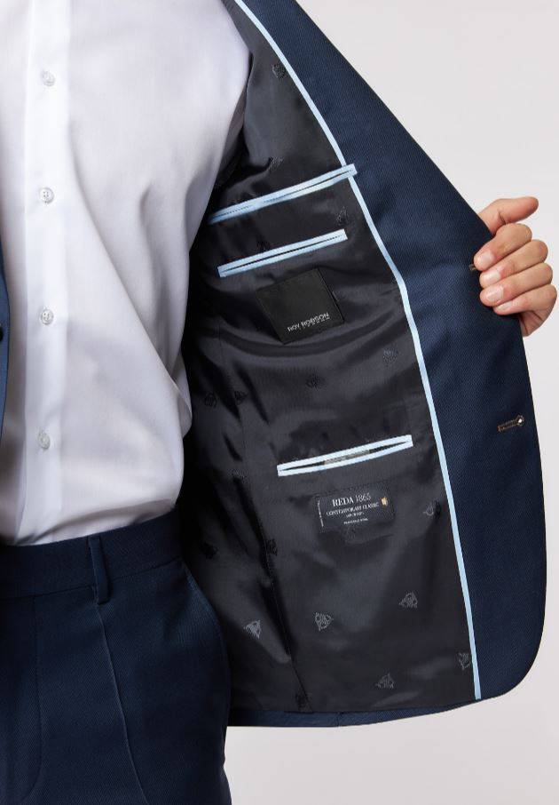 Roy Robson Abito blu roy robson lana reda drop quattro comfort fit Smaltimento dello stoccaggio
