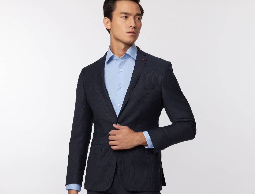 Roy Robson Abito roy robson blu micro disegno slim fit lana merlane idrorepellente Online Outlet