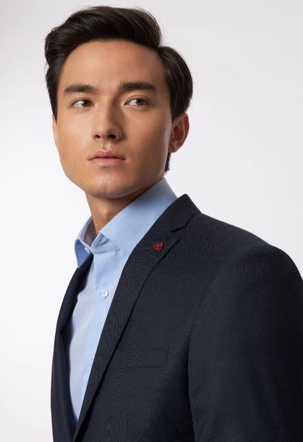 Roy Robson Abito roy robson blu micro disegno slim fit lana merlane idrorepellente Online Outlet