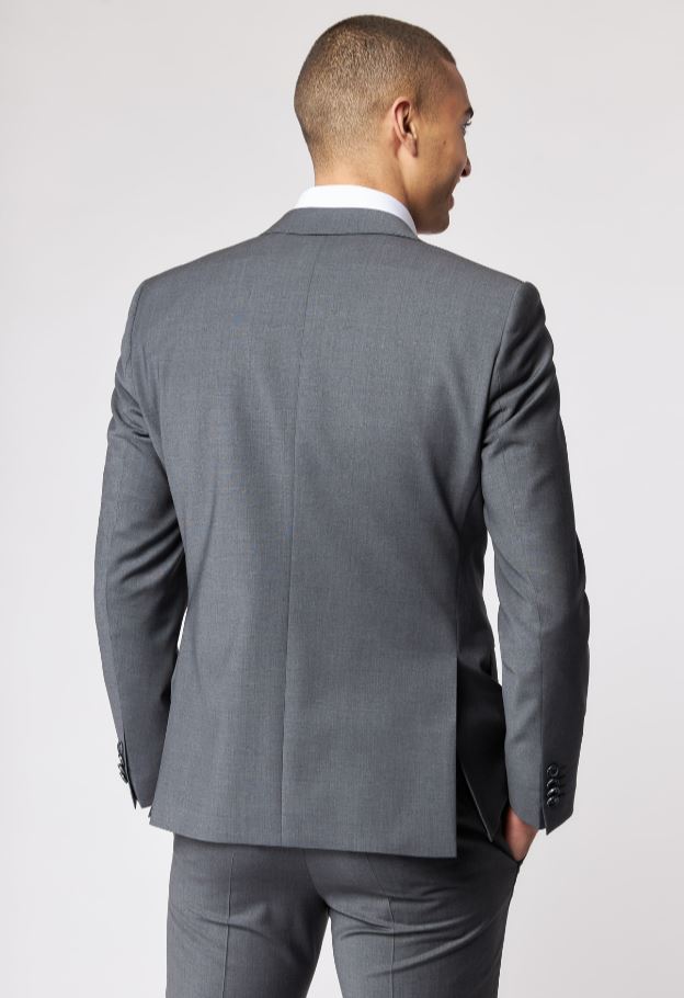 Roy Robson Abito in lana bi-stretch grigio medio roy robson con gilet Offerte esclusive