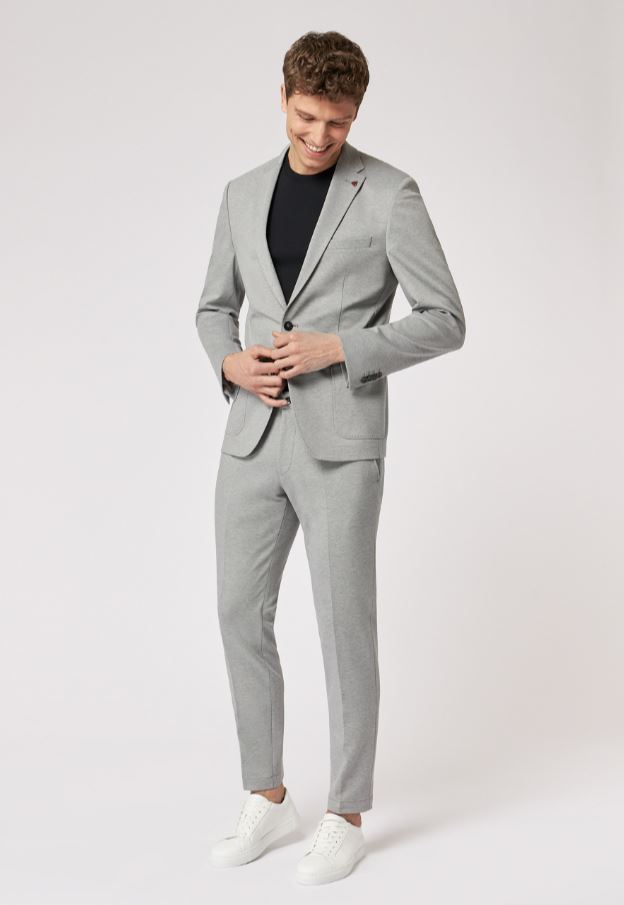Roy Robson Abito grigio chiaro roy robson in jersey stretch Nuovi prodotti