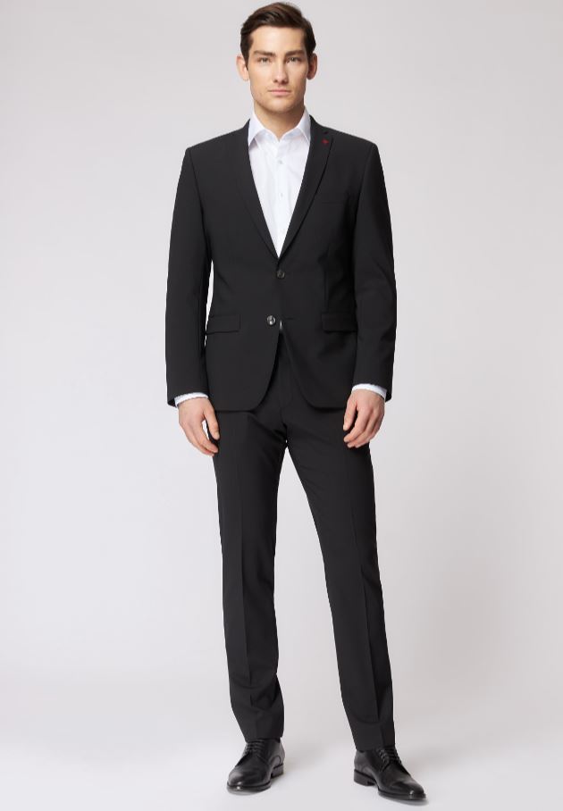 Roy Robson Abito slim fit nero roy robson lana stretch Super Saving Price