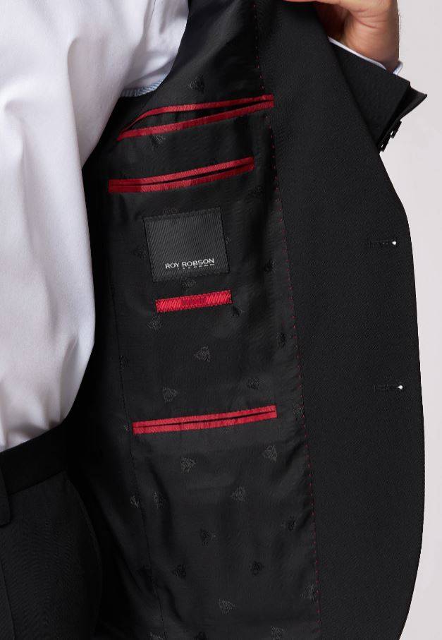 Roy Robson Abito slim fit nero roy robson lana stretch Super Saving Price