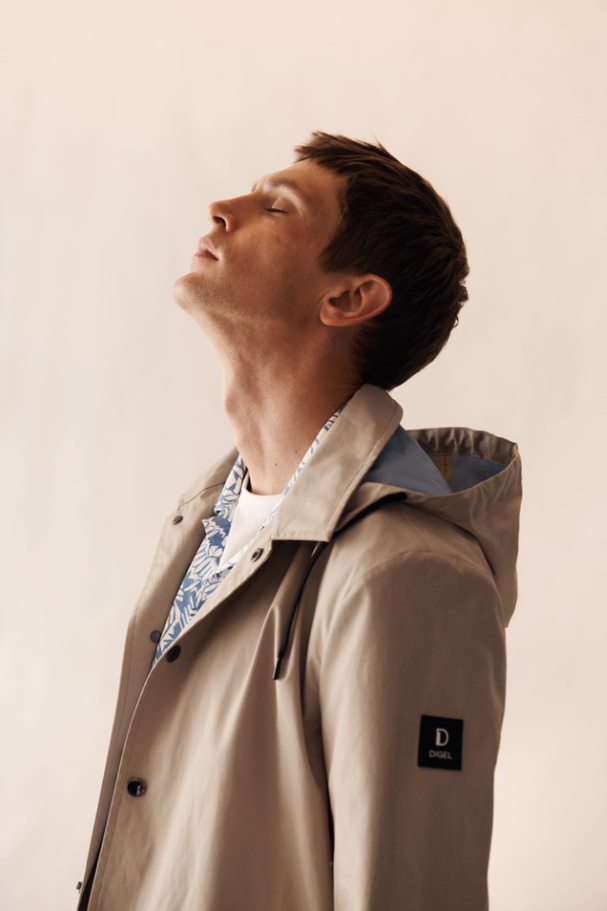 Digel Trench beige digel sfoderato con cappuccio staccabile Latest stili