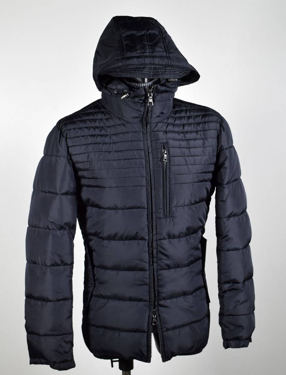 Talenti Giubbotto corto blu talenti con cappuccio staccabile regular fit Fino al 55% di sconto